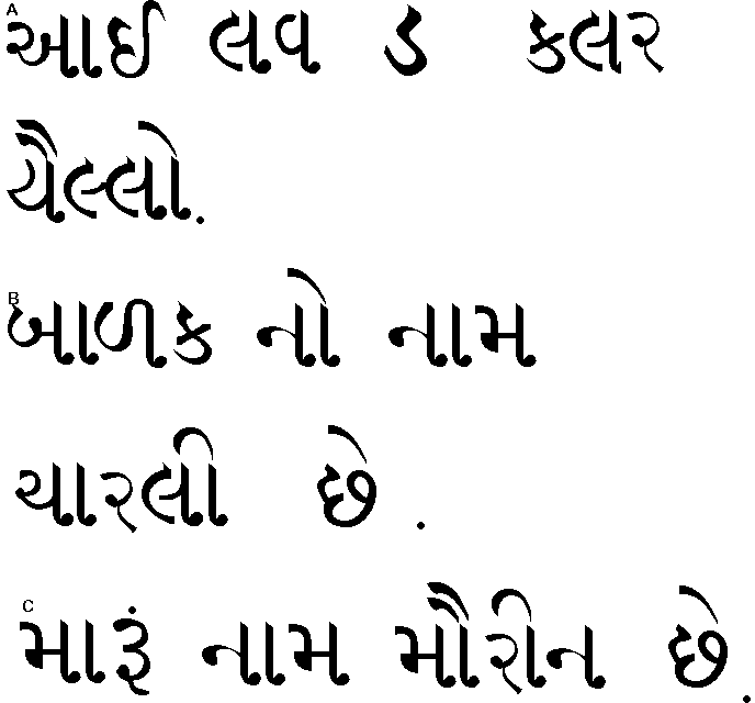 See If You Can Read The Following English Sentence A And The Gujarati 